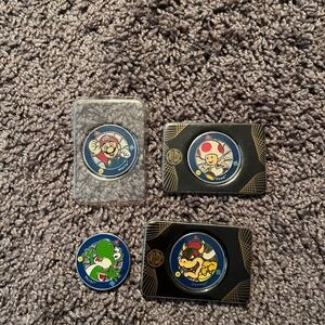 Nintendo Super Mario Official Challenge Mint Coins Bundle Of 4